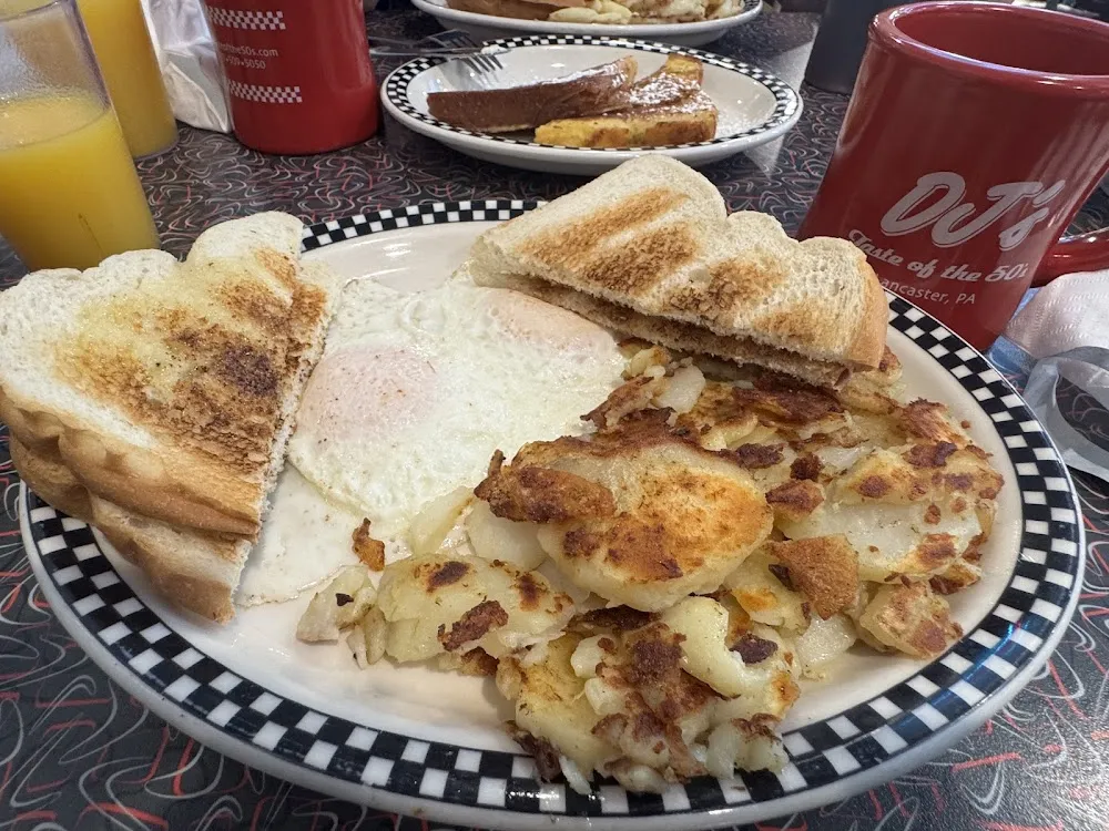 Eggs Any Style Sausage and Home Fries